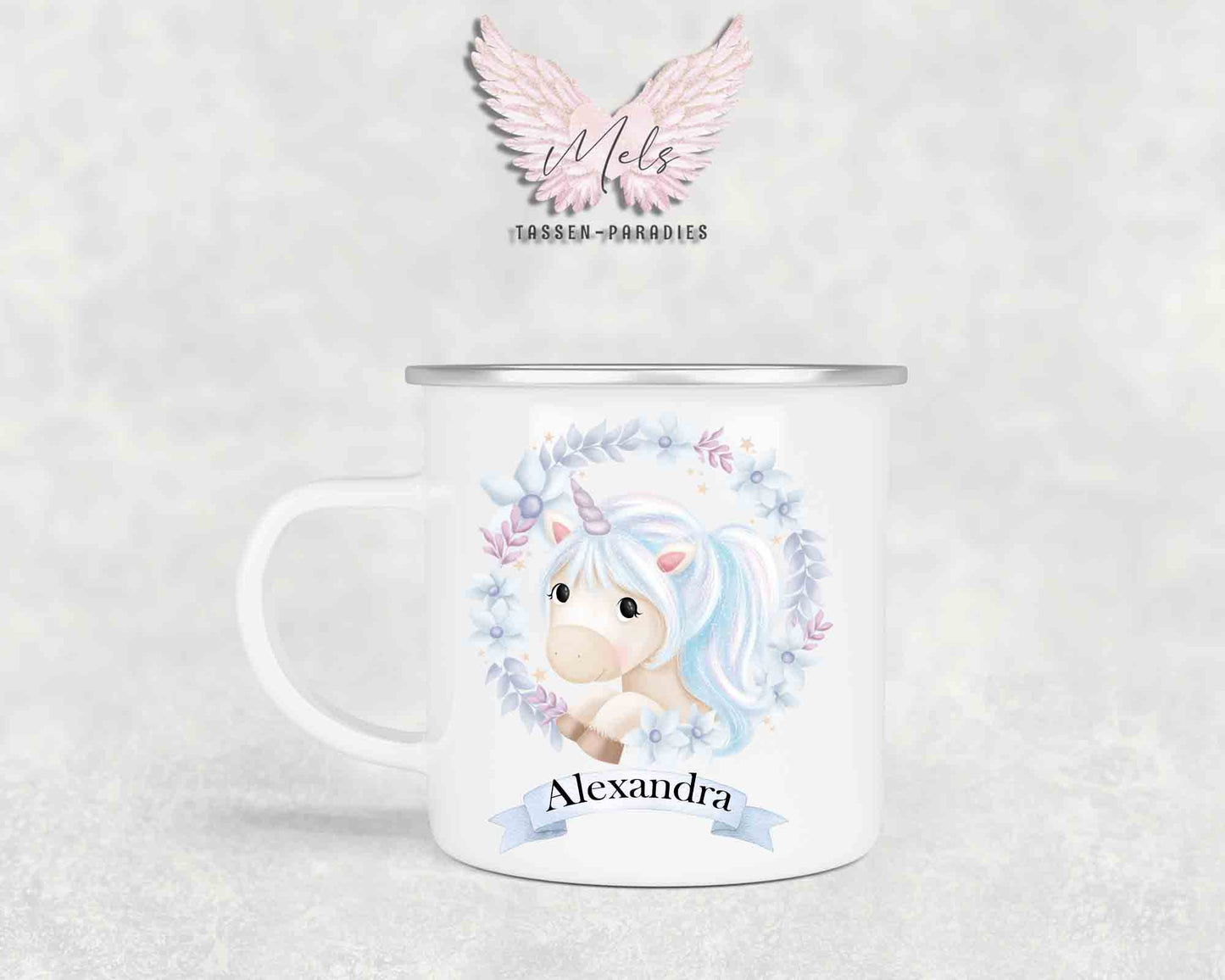 Personalisierte Kinder Tasse Einhorn 17 - mit und ohne Name