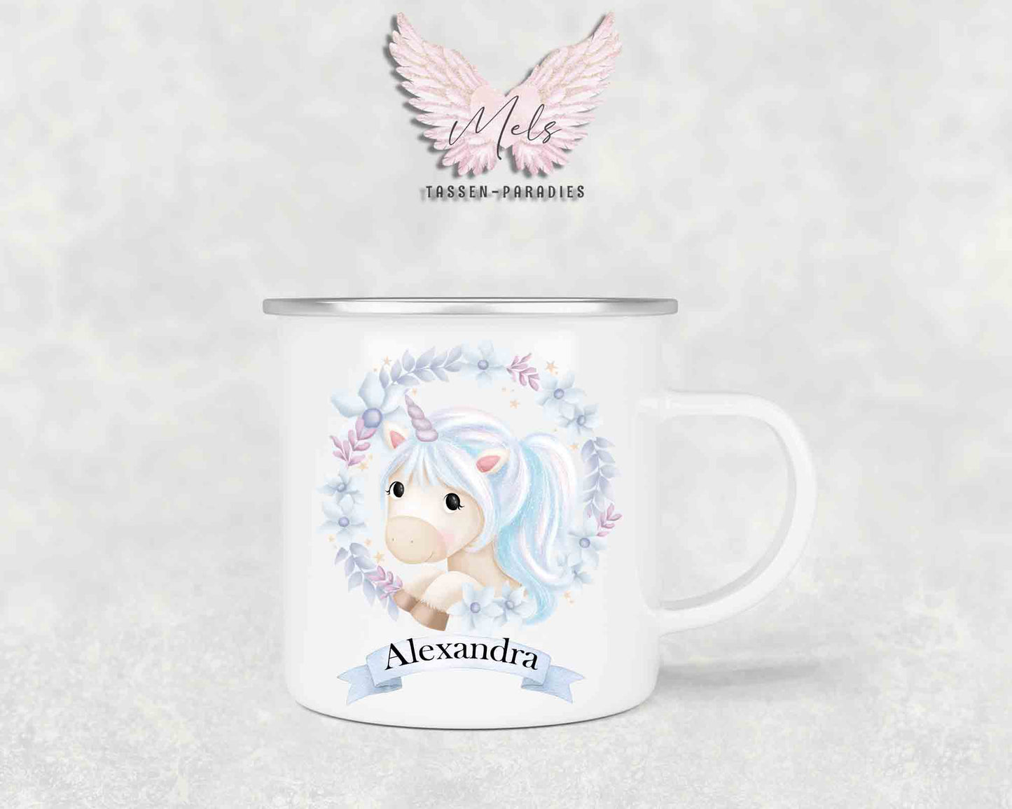 Personalisierte Kinder Tasse Einhorn 17 - mit und ohne Name