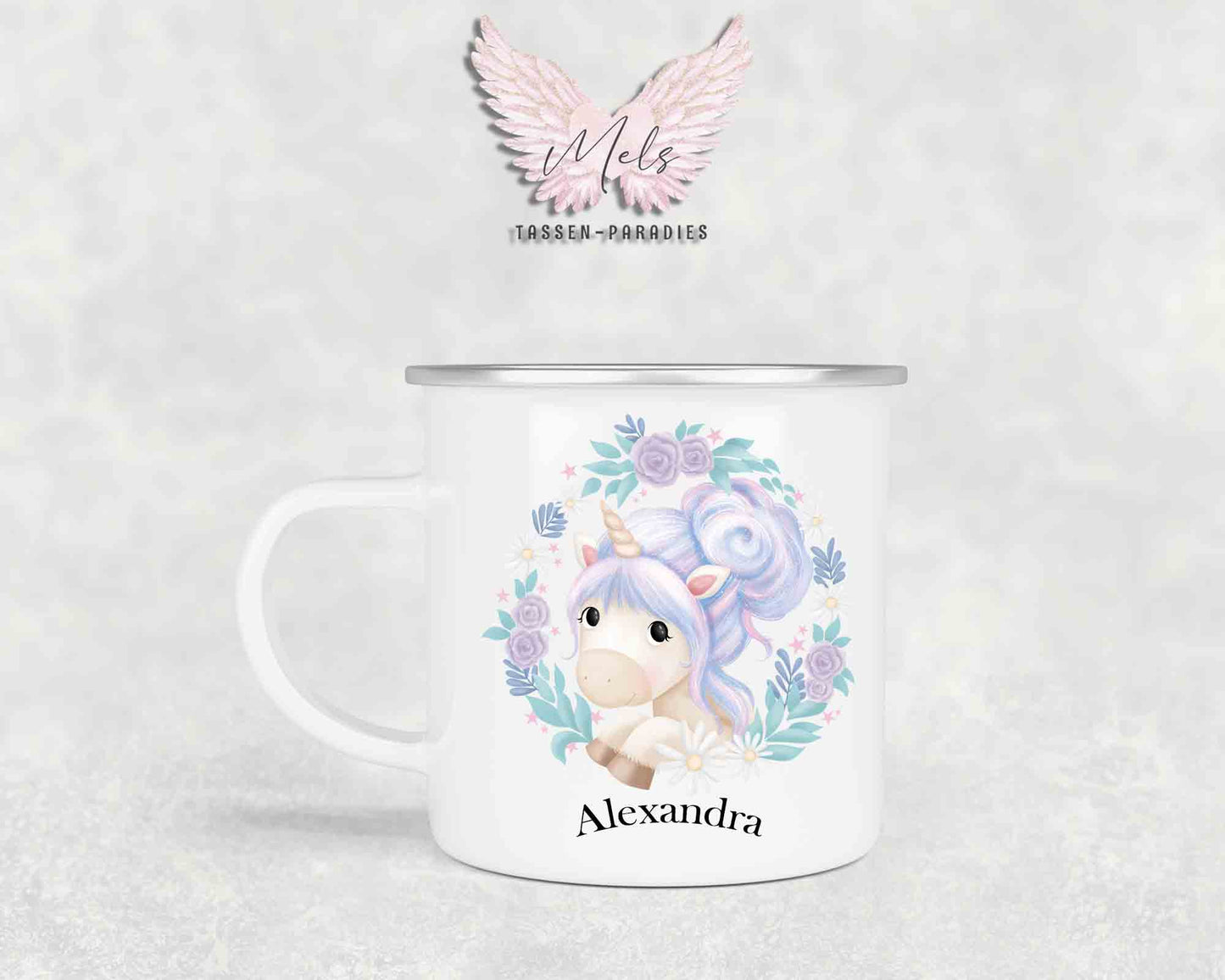 Personalisierte Kinder Tasse Einhorn 18 - mit und ohne Name