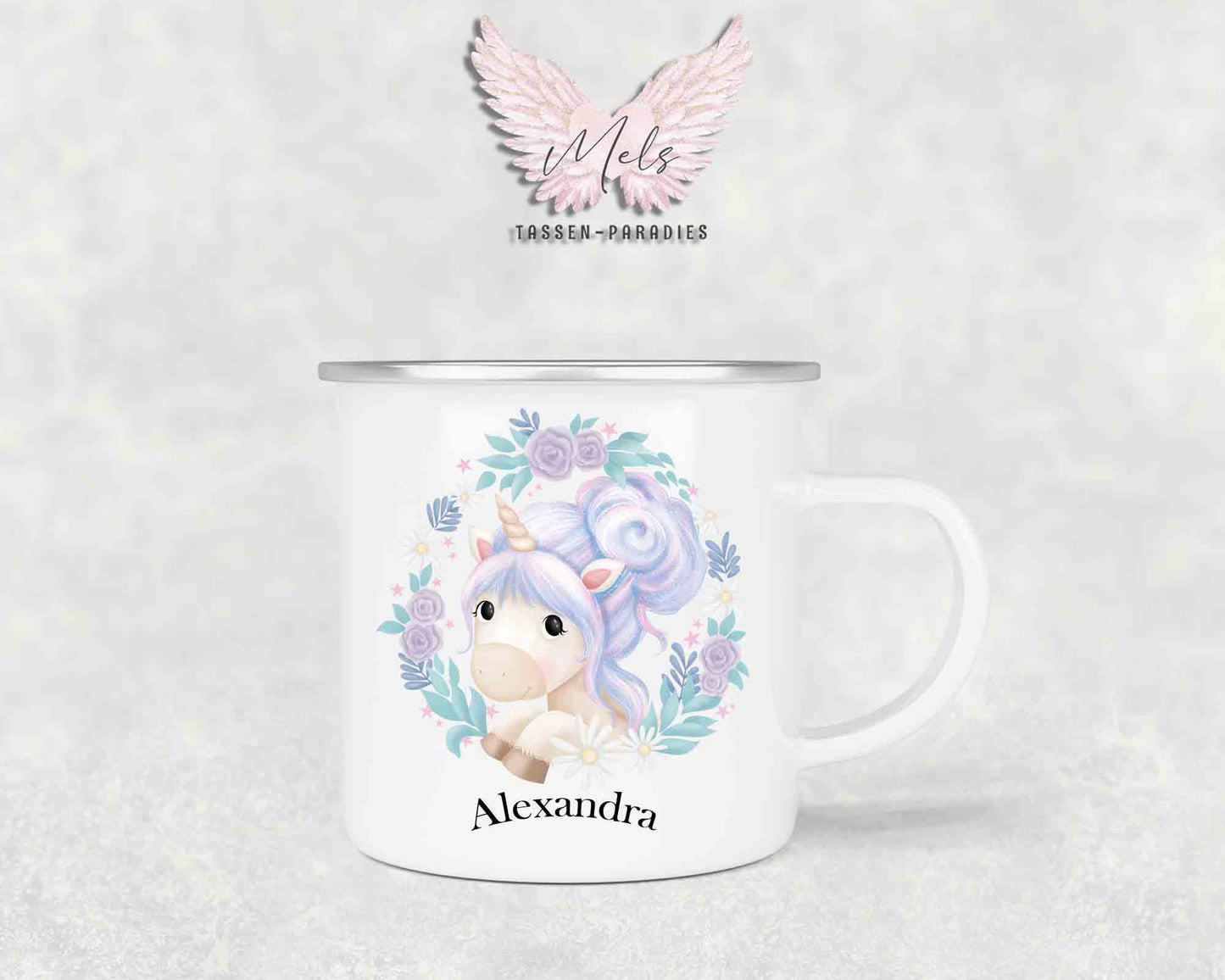 Personalisierte Kinder Tasse Einhorn 18 - mit und ohne Name