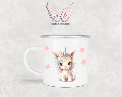 Personalisierte Kinder Tasse Einhorn 2 - mit und ohne Name
