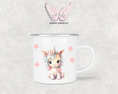 Personalisierte Kinder Tasse Einhorn 2 - mit und ohne Name