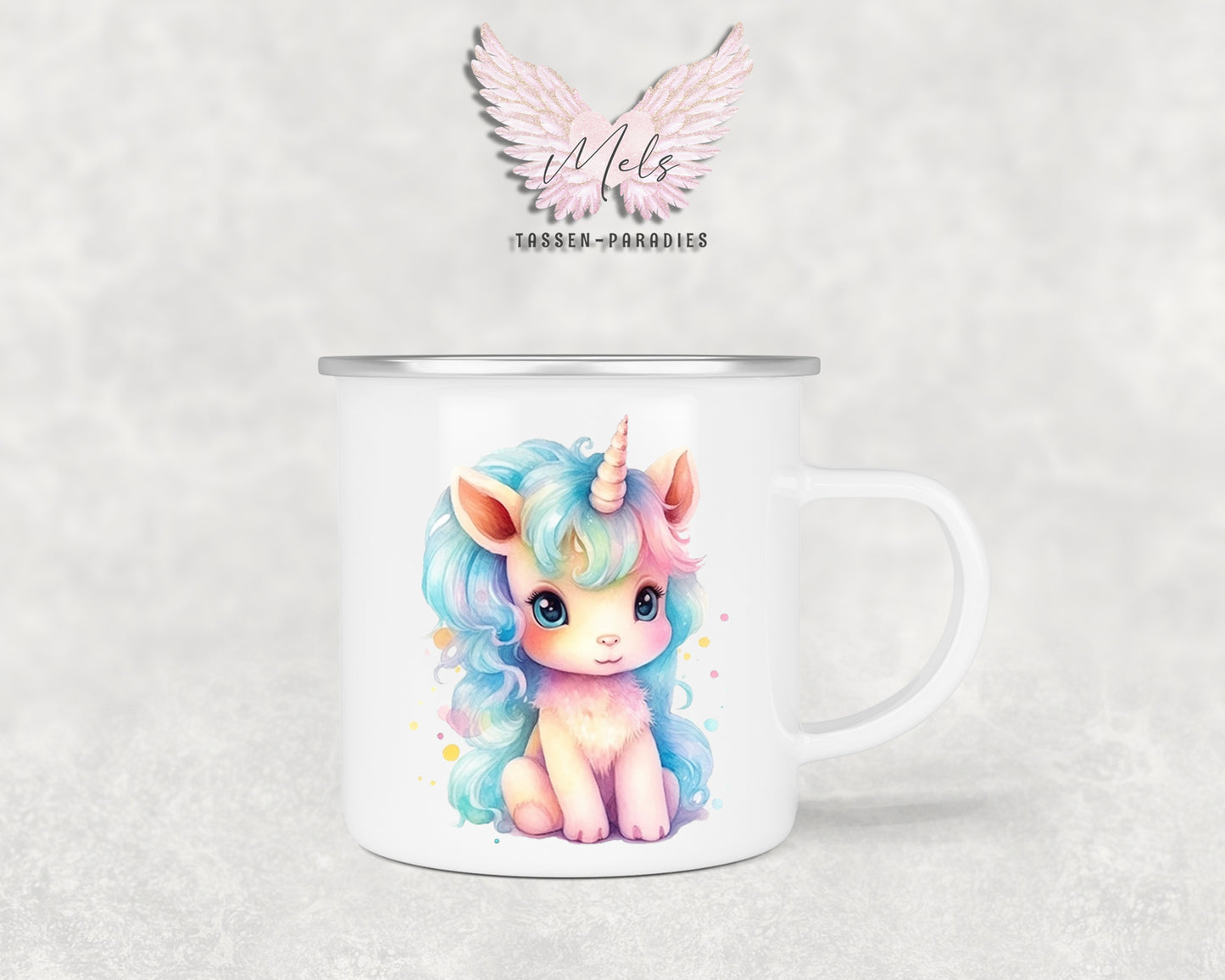 Personalisierte Kinder Tasse Einhorn 3 - mit und ohne Name