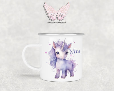Personalisierte Kinder Tasse Einhorn 4 - mit und ohne Name