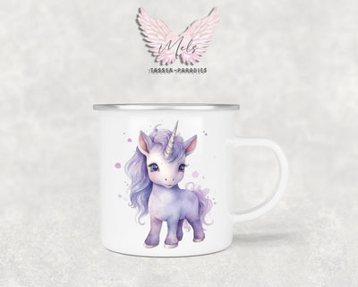 Personalisierte Kinder Tasse Einhorn 4 - mit und ohne Name