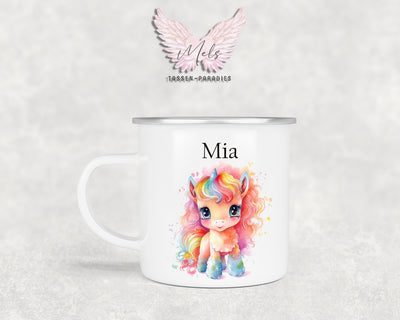 Personalisierte Kinder Tasse Einhorn 6 - mit und ohne Name