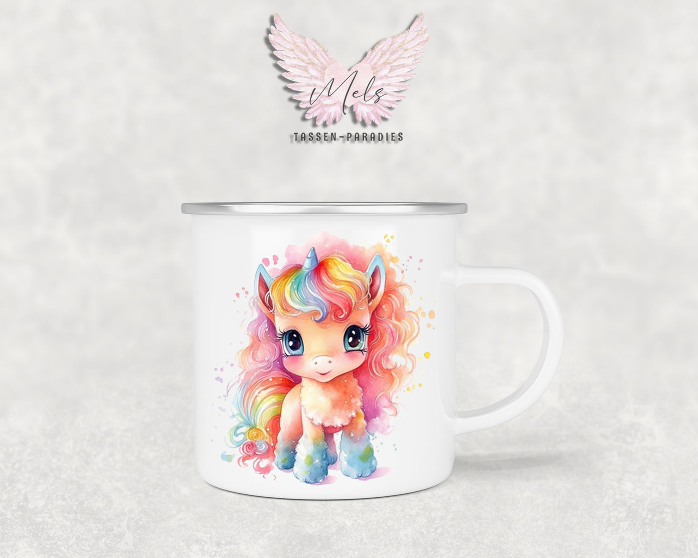 Personalisierte Kinder Tasse Einhorn 6 - mit und ohne Name