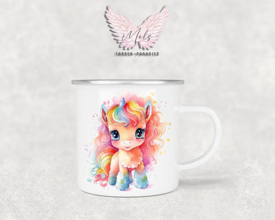 Personalisierte Kinder Tasse Einhorn 6 - mit und ohne Name
