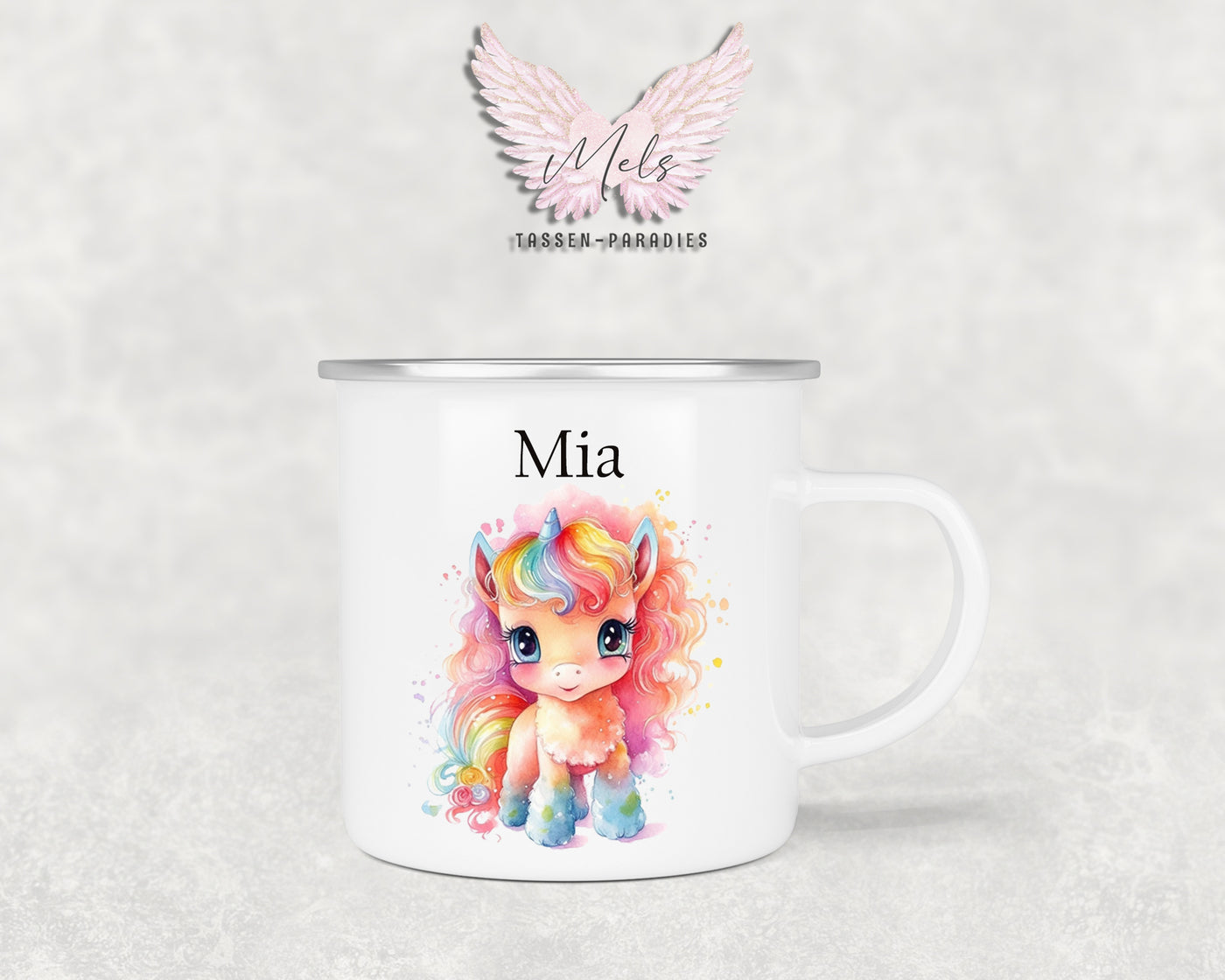 Personalisierte Kinder Tasse Einhorn 6 - mit und ohne Name