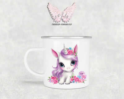 Personalisierte Kinder Tasse Einhorn 7 - mit und ohne Name