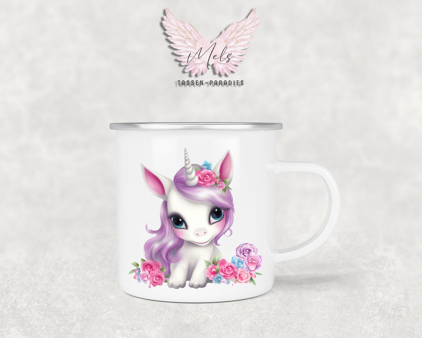 Personalisierte Kinder Tasse Einhorn 7 - mit und ohne Name