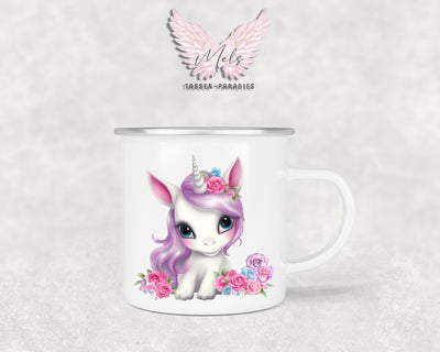Personalisierte Kinder Tasse Einhorn 7 - mit und ohne Name