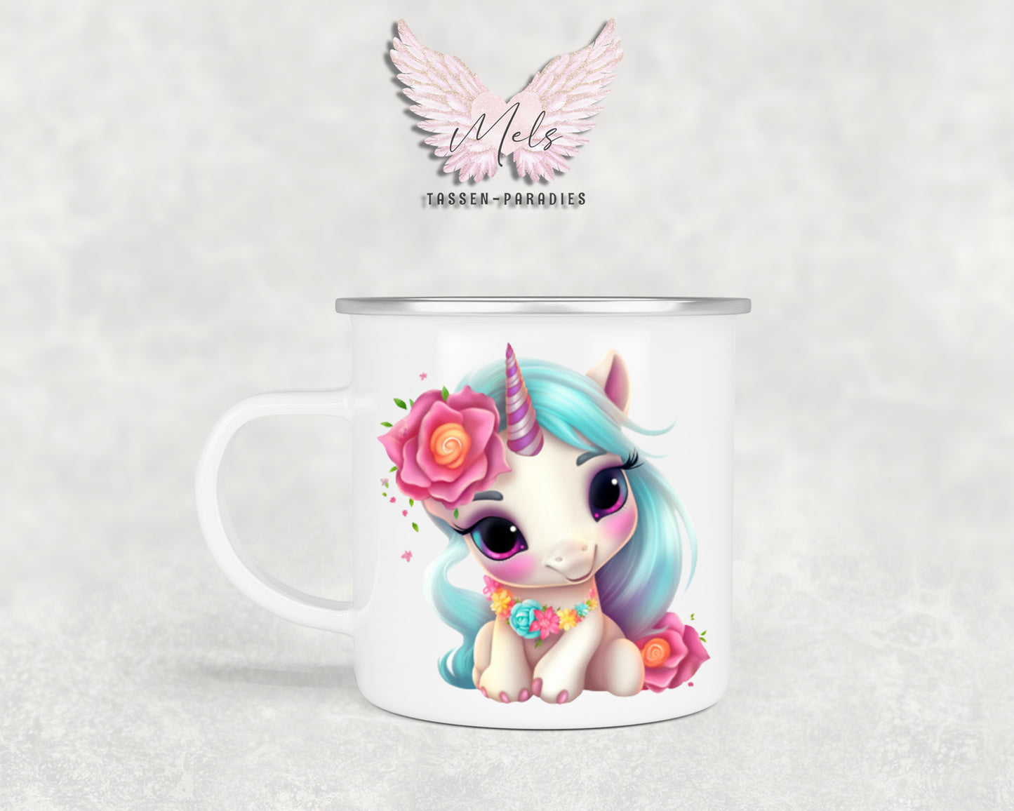 Personalisierte Kinder Tasse Einhorn 8 - mit und ohne Name