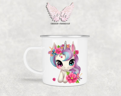 Personalisierte Kinder Tasse Einhorn 9 - mit und ohne Name