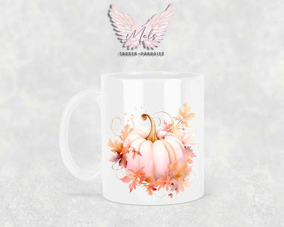Halloween-Alphabet mit Name - Personalisierte Keramik-Tasse Weiß