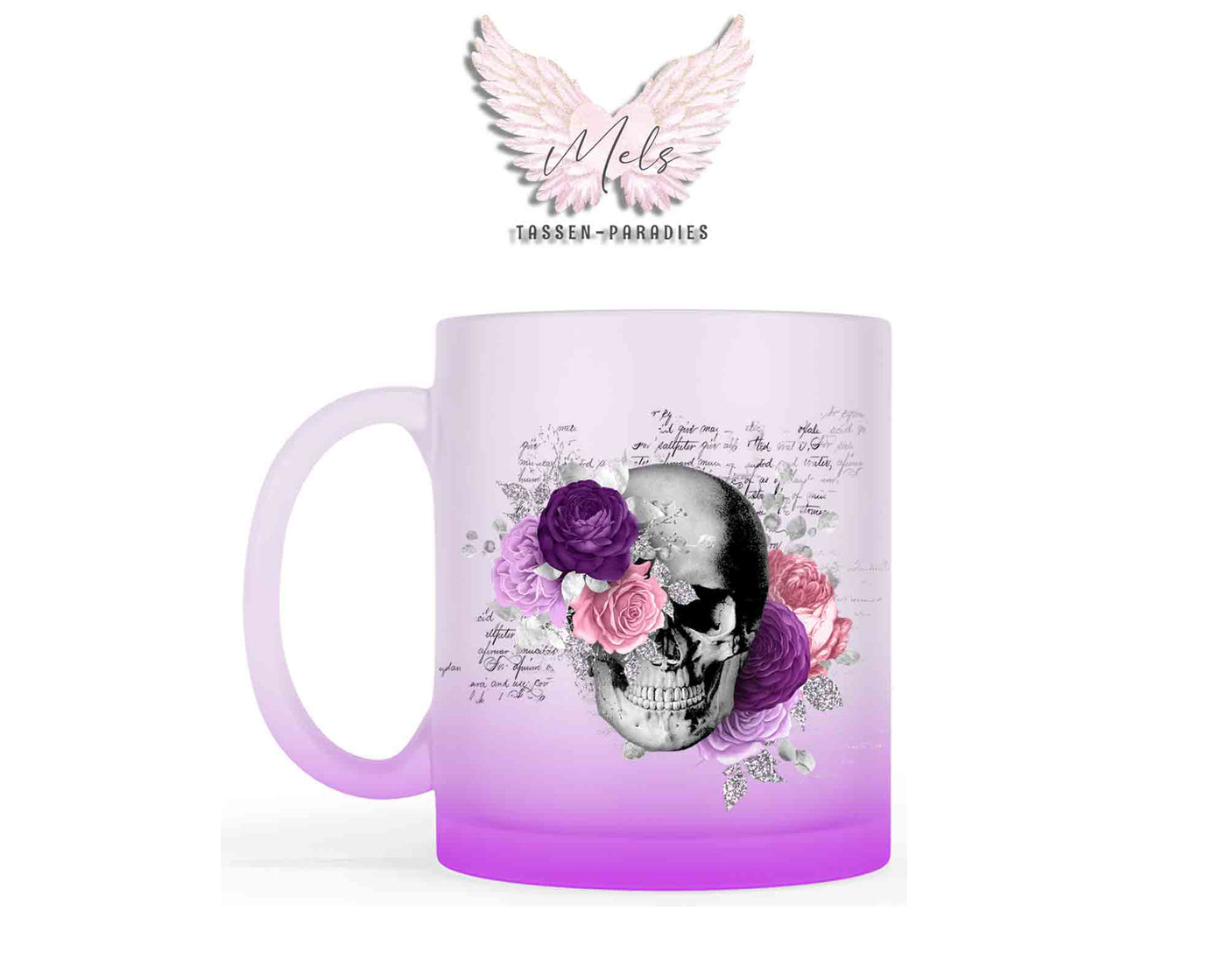Totenkopf Lila - Tasse