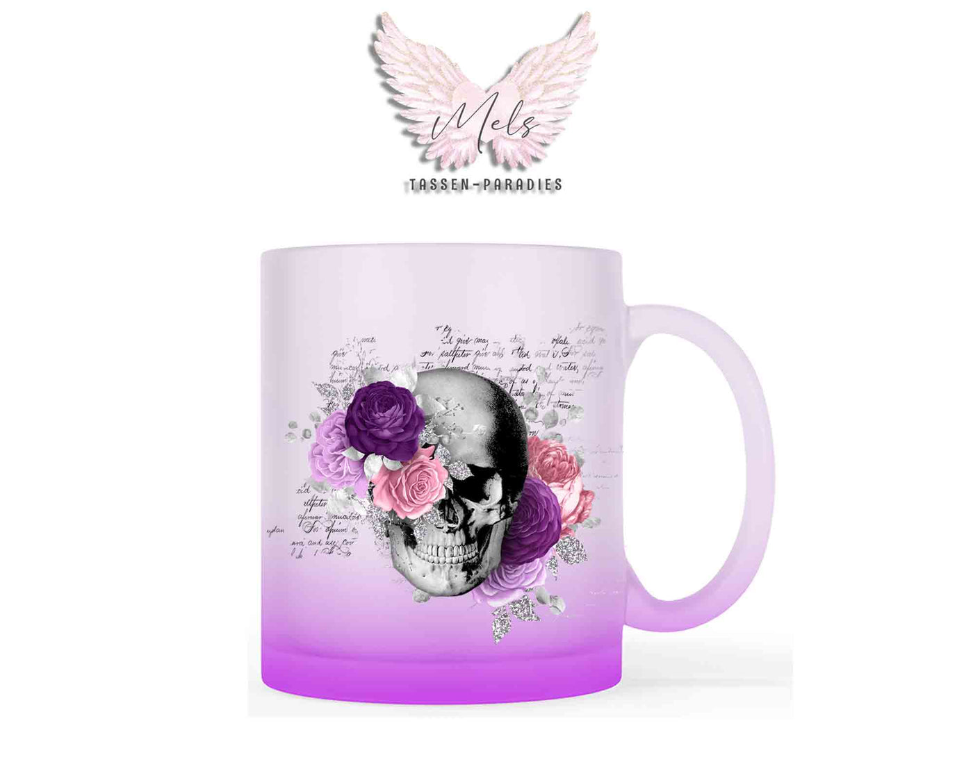 Totenkopf Lila - Tasse
