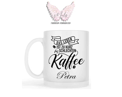 Das Leben ist ... - mit Bild - Personalisierte Tassen mit und ohne Name