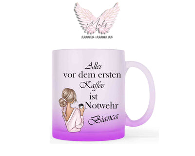 Alles vor dem ersten Kaffee... - mit Bild - Personalisierte Tassen mit und ohne Name