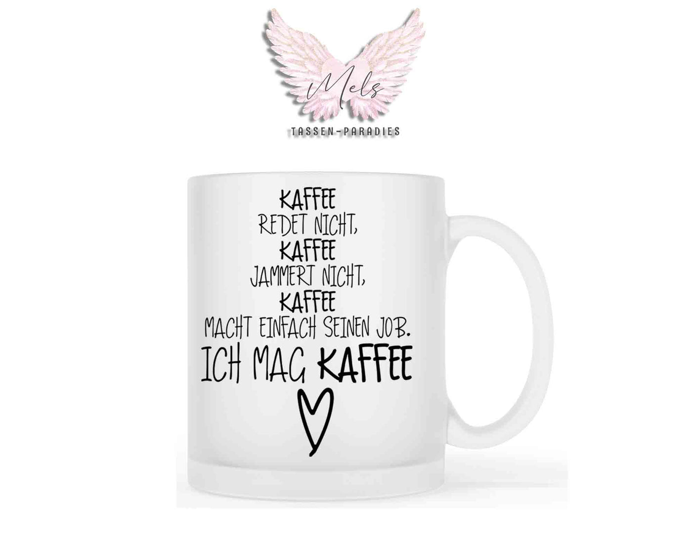 Kaffee redet nicht... - mit Bild - Personalisierte Tassen mit und ohne Name