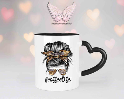 Momlife 2 - mit Bild - Personalisierte Herz-Tassen mit und ohne Name
