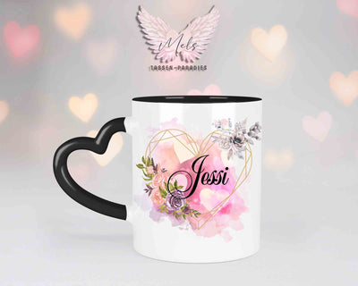Sag es mit Herz-Herzensmensch - mit Bild - Personalisierte Herz-Tassen mit und ohne Name
