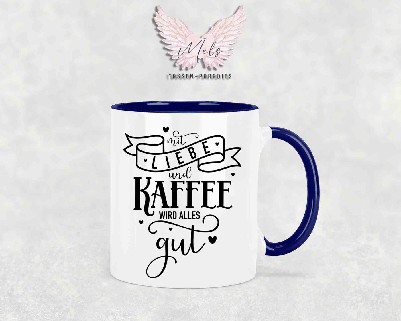 Mit Liebe und... - mit Bild - Personalisierte Tassen mit und ohne Name