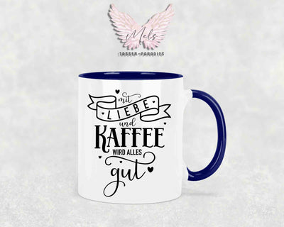 Mit Liebe und... - mit Bild - Personalisierte Tassen mit und ohne Name