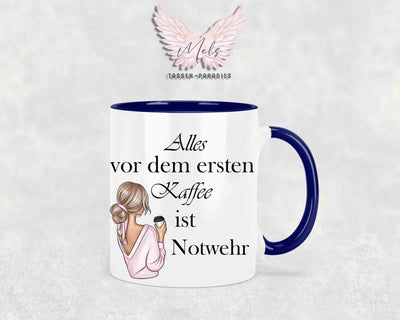 Alles vor dem ersten Kaffee... - mit Bild - Personalisierte Tassen mit und ohne Name