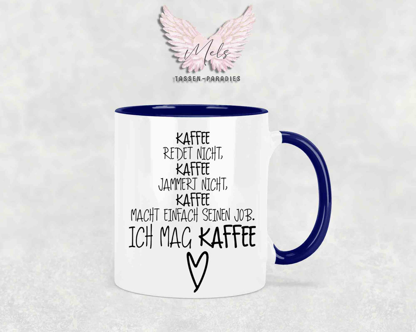 Kaffee redet nicht... - mit Bild - Personalisierte Tassen mit und ohne Name
