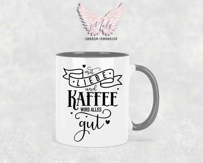 Mit Liebe und... - mit Bild - Personalisierte Tassen mit und ohne Name