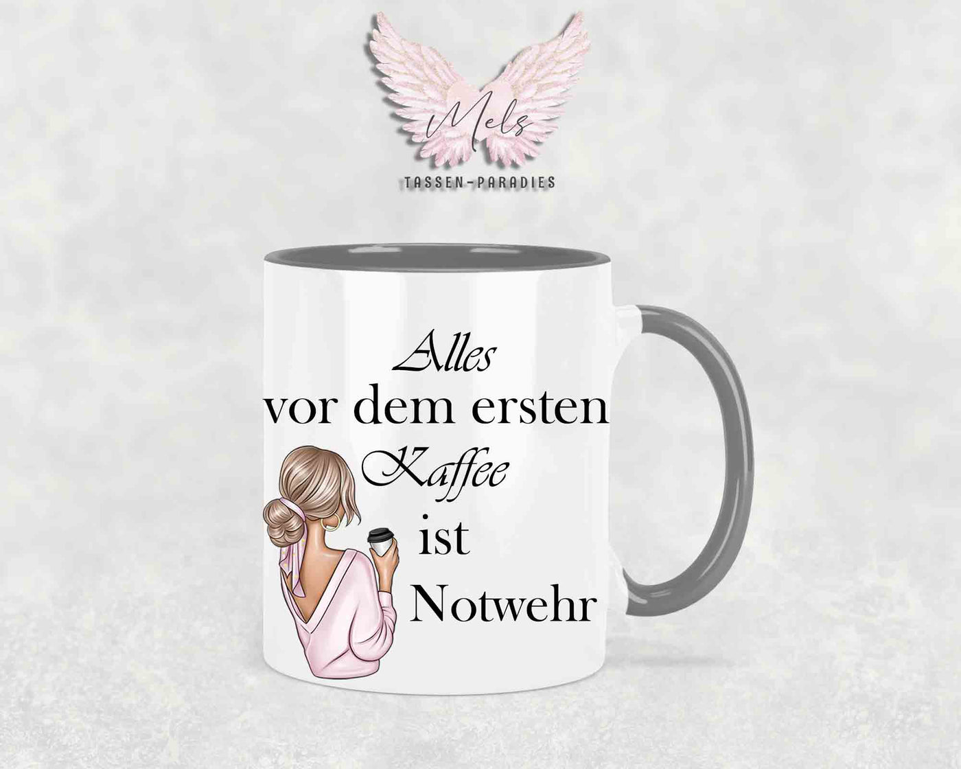Alles vor dem ersten Kaffee... - mit Bild - Personalisierte Tassen mit und ohne Name