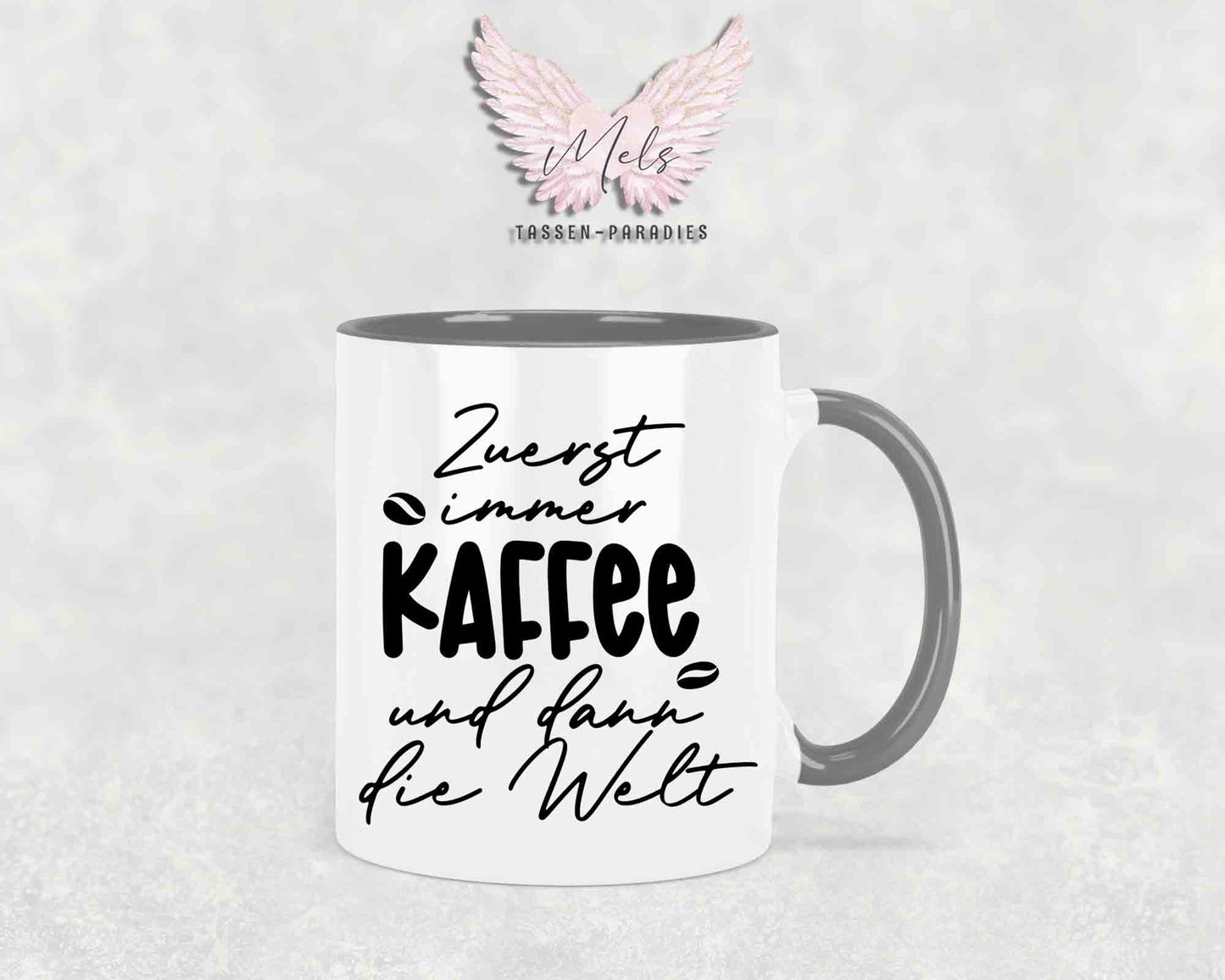 Zuerst immer Kaffee... - mit Bild - Personalisierte Tassen mit und ohne Name