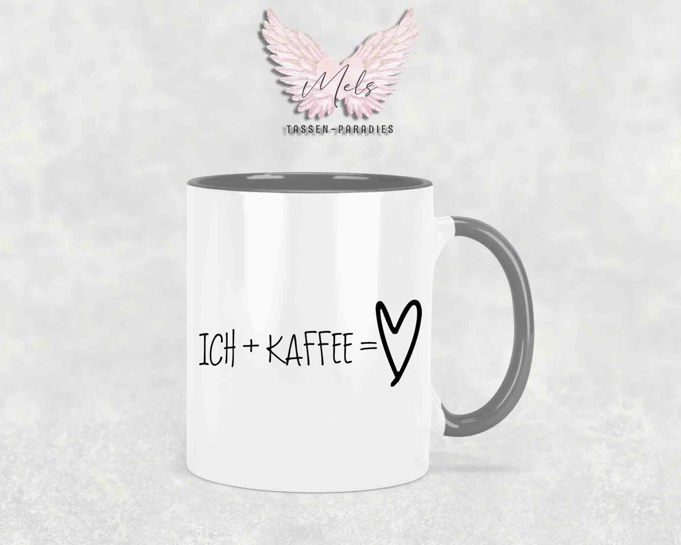 Ich + Kaffee = ... - mit Bild - Personalisierte Tassen mit und ohne Name
