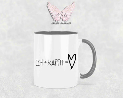Ich + Kaffee = ... - mit Bild - Personalisierte Tassen mit und ohne Name