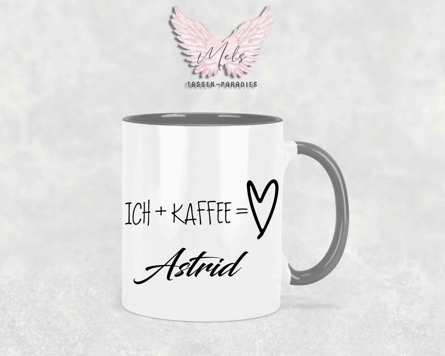 Ich + Kaffee = ... - mit Bild - Personalisierte Tassen mit und ohne Name