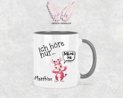 Ich höre nur... - mit Bild - Personalisierte Tassen mit und ohne Name