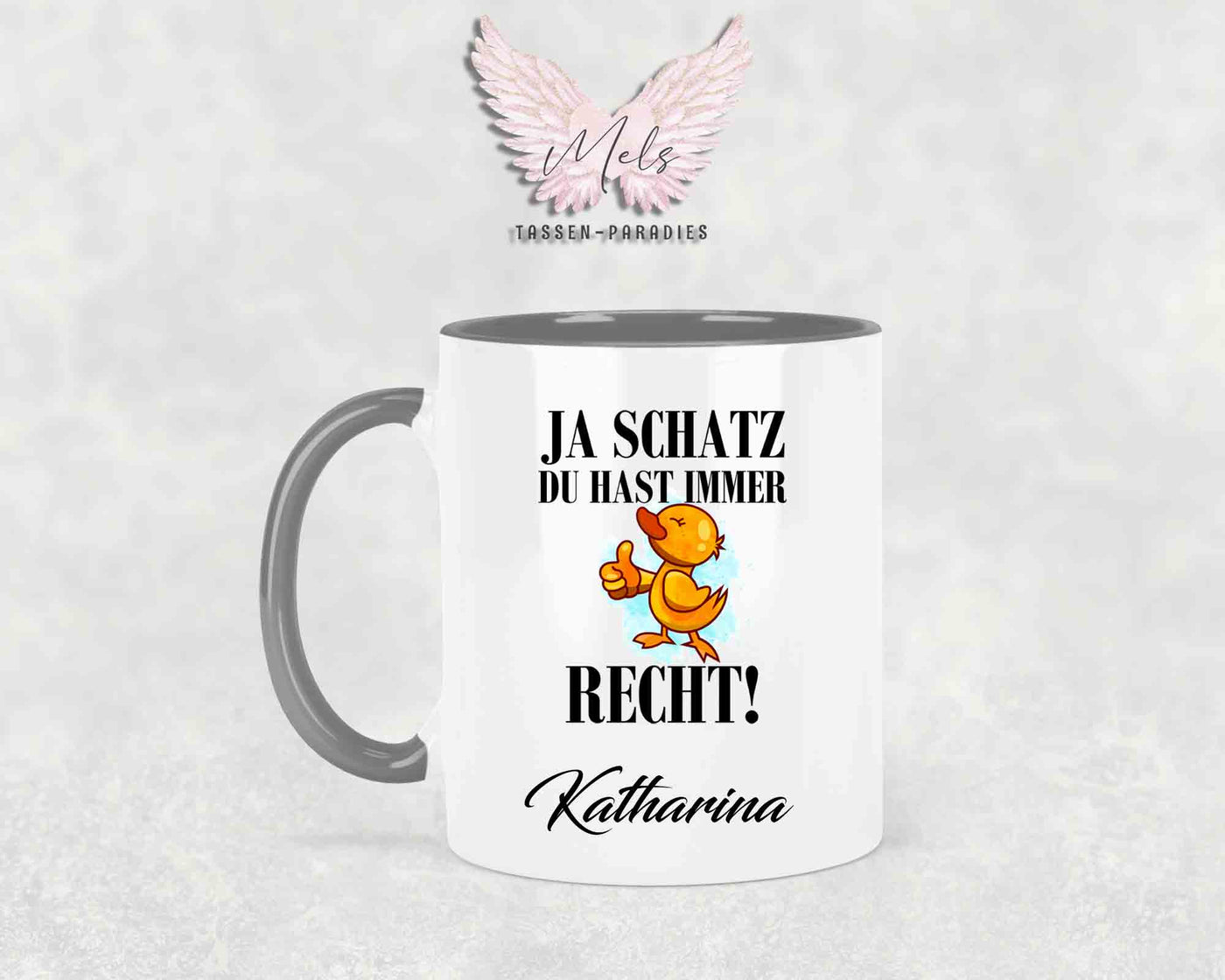 Ja Schatz... - mit Bild - Personalisierte Tassen mit und ohne Name