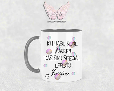 Ich habe keine Macken... - mit Bild - Personalisierte Tassen mit und ohne Name