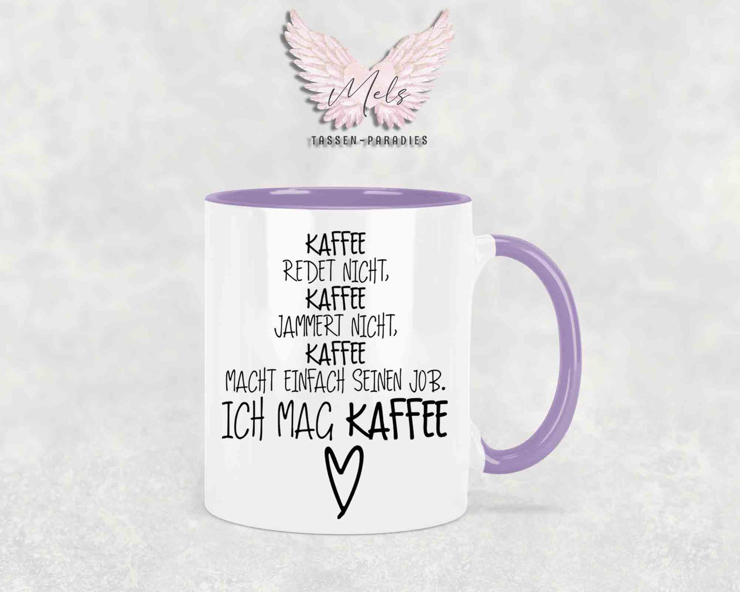 Kaffee redet nicht... - mit Bild - Personalisierte Tassen mit und ohne Name