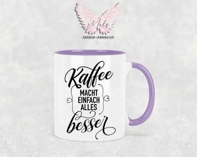 Kaffee macht einfach... - mit Bild - Personalisierte Tassen mit und ohne Name
