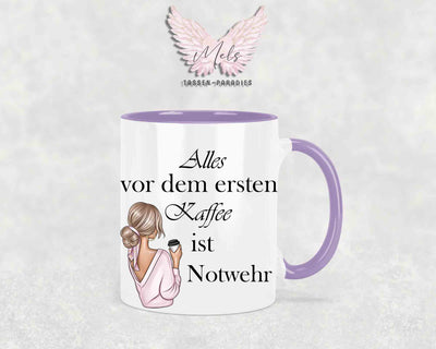 Alles vor dem ersten Kaffee... - mit Bild - Personalisierte Tassen mit und ohne Name