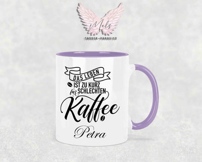 Das Leben ist ... - mit Bild - Personalisierte Tassen mit und ohne Name
