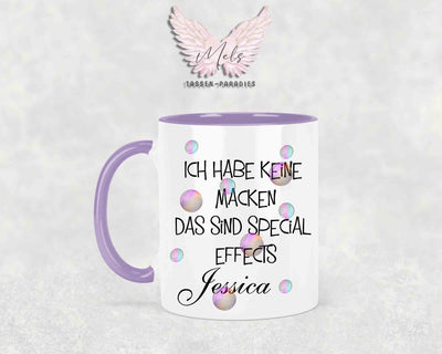 Ich habe keine Macken... - mit Bild - Personalisierte Tassen mit und ohne Name