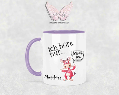 Ich höre nur... - mit Bild - Personalisierte Tassen mit und ohne Name