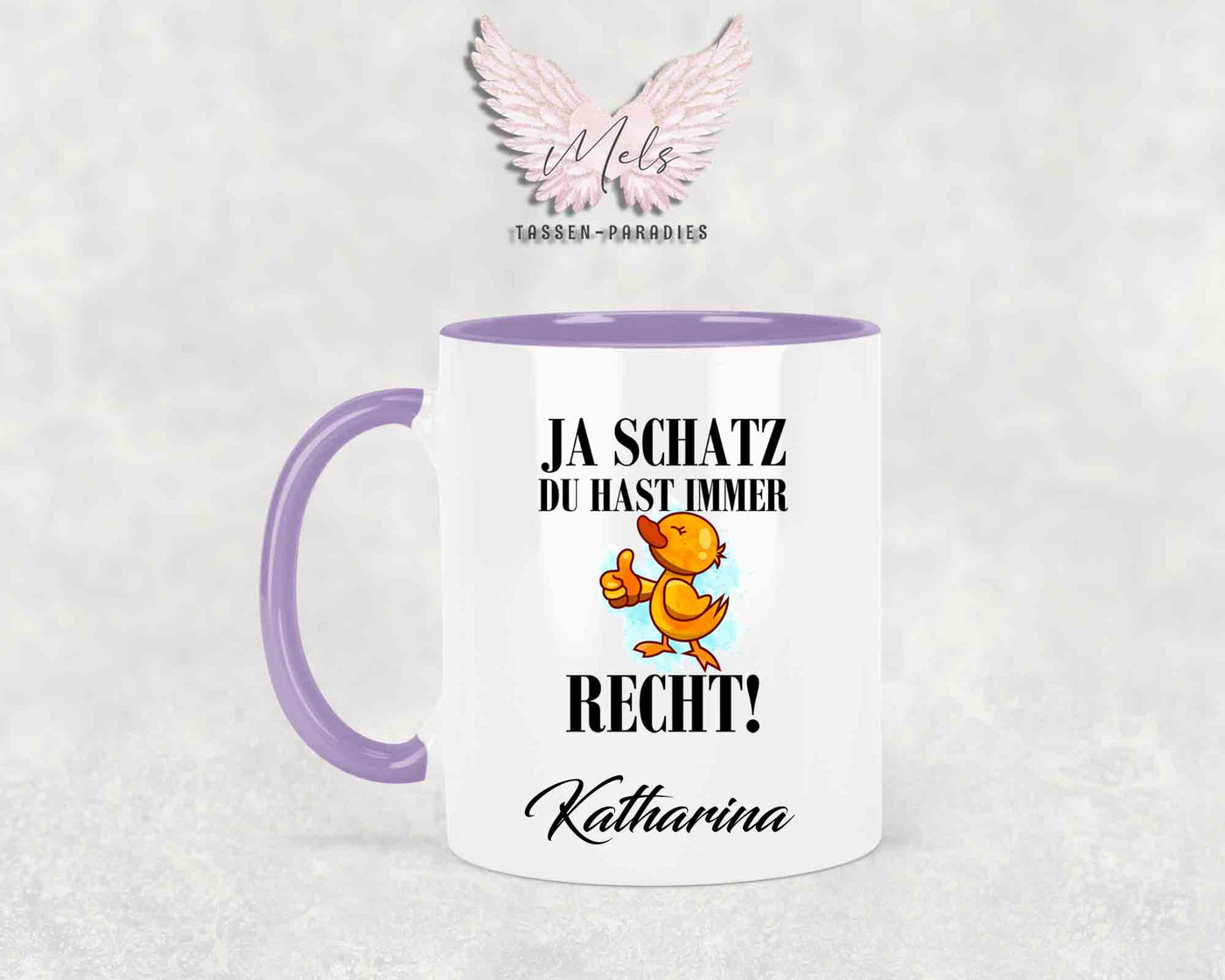 Ja Schatz... - mit Bild - Personalisierte Tassen mit und ohne Name