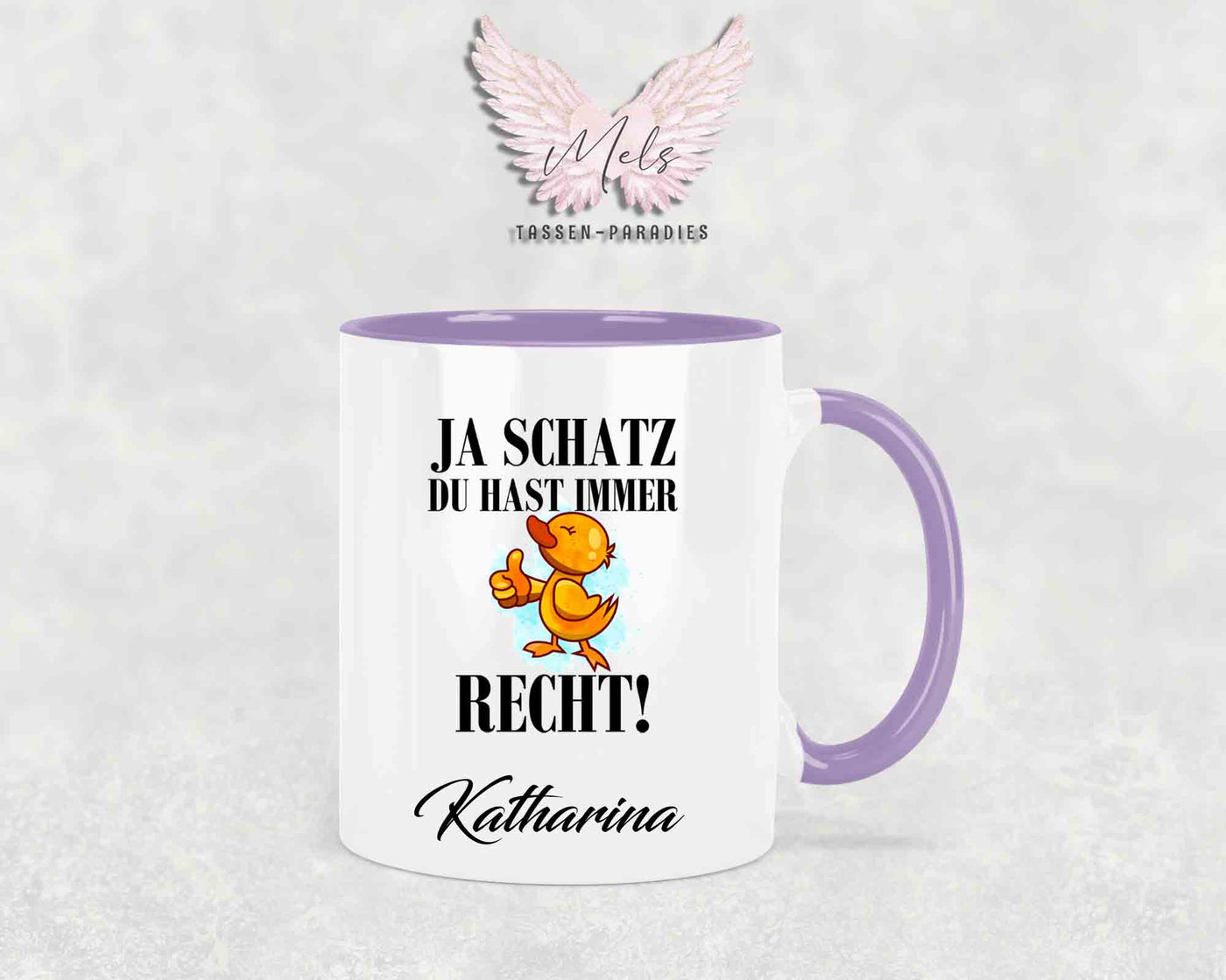 Ja Schatz... - mit Bild - Personalisierte Tassen mit und ohne Name