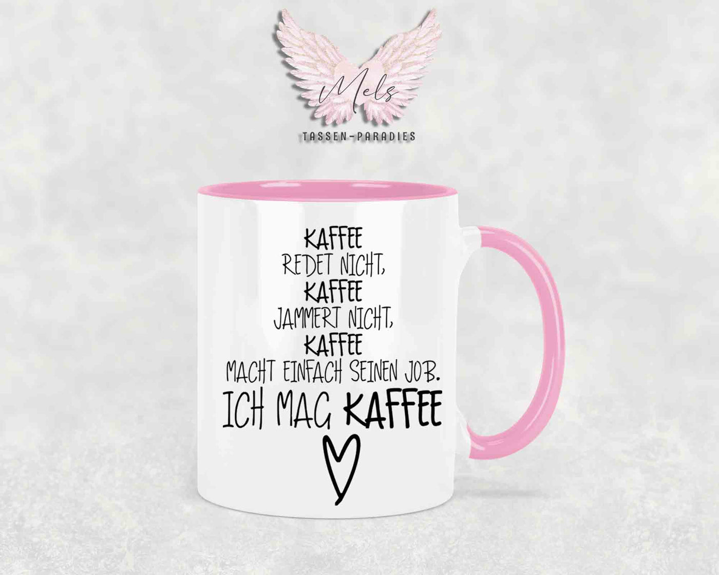 Kaffee redet nicht... - mit Bild - Personalisierte Tassen mit und ohne Name