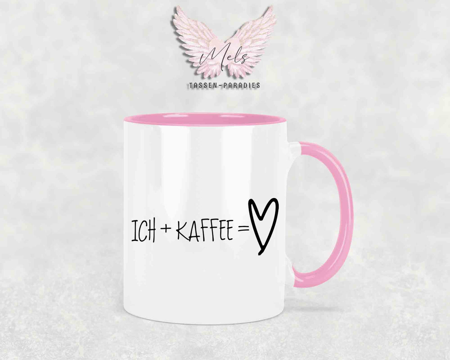 Ich + Kaffee = ... - mit Bild - Personalisierte Tassen mit und ohne Name