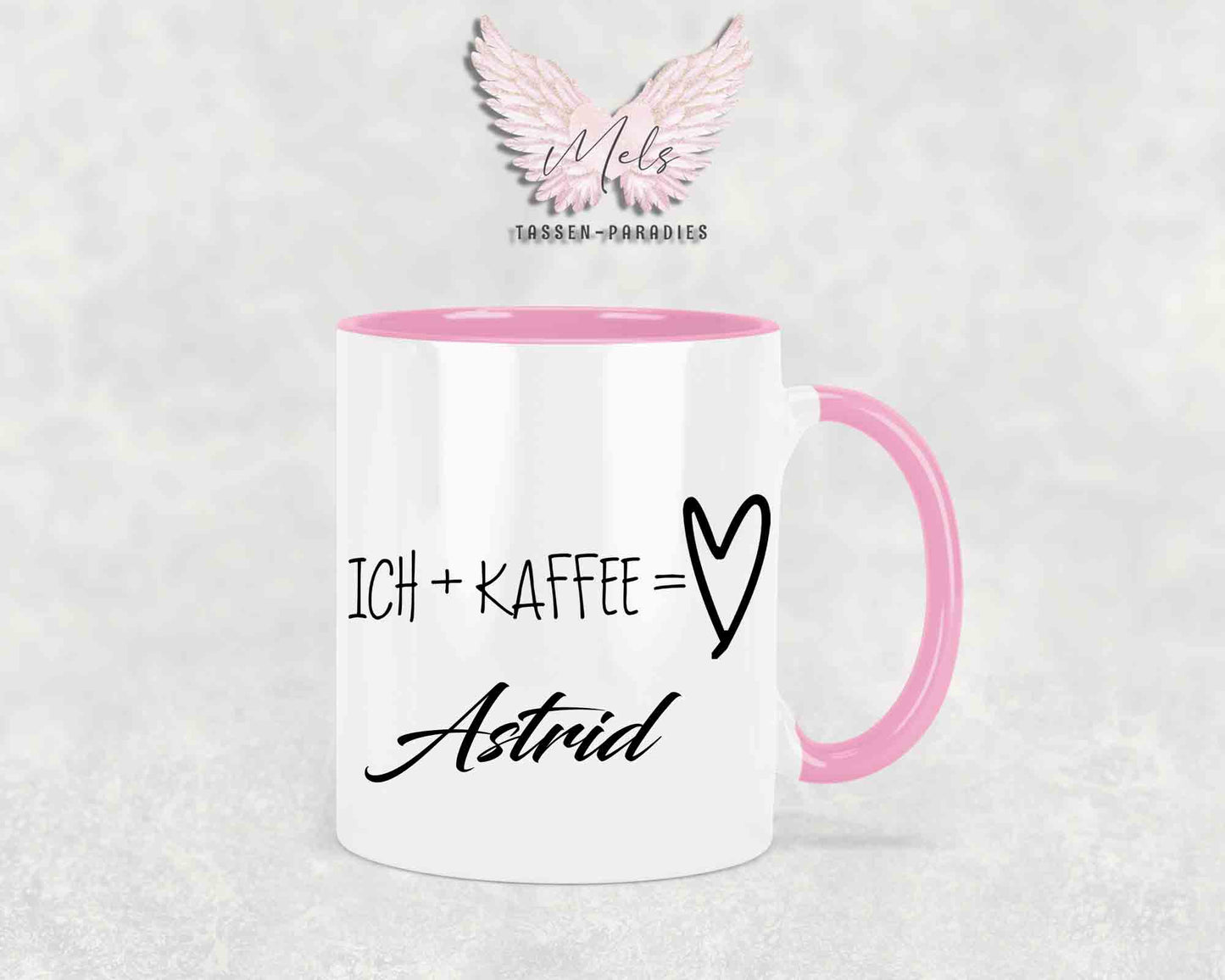 Ich + Kaffee = ... - mit Bild - Personalisierte Tassen mit und ohne Name